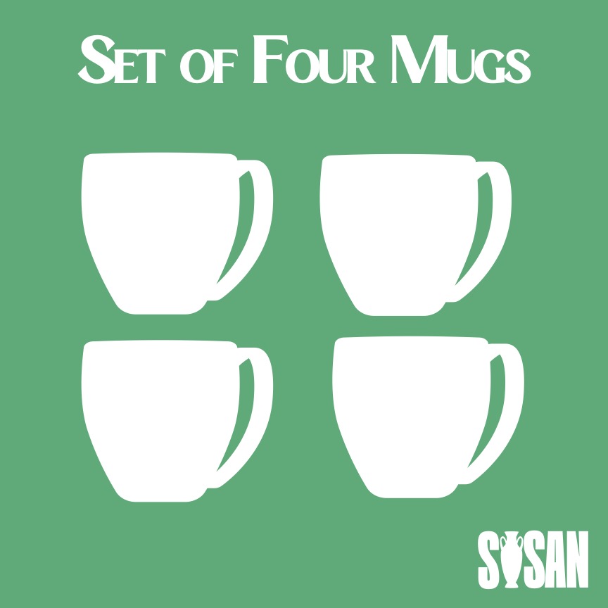 Set of Four Mugs