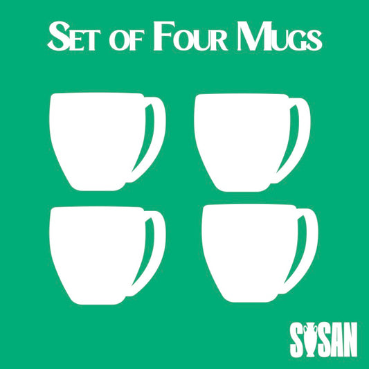 Set of Four Mugs