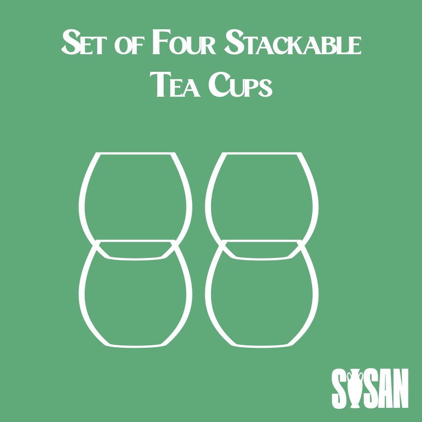 Set of Stackable Tea Cups