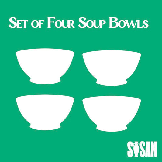 Set of Four Soup Bowls